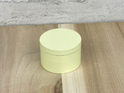 2  Yellow Herb Grinder, Matte Finish Glow in the Dark 4 Chambers