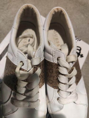 GUESS Women's Loven Casual Lace up Sneakers White 8.5M (US) 6 Uk - Picture 5 of 10