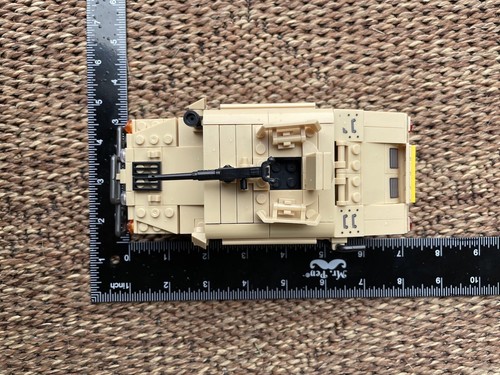 Tan Building Blocks Humvee Tan Building Blocks MOC Military Armored Off-Road Army Brick ...