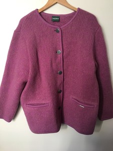 lilac wool cardigan