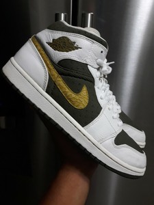 Air Jordan 1 Retro Mid Phat cargo Khaki 2012 Talla 9.5 | eBay