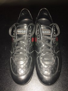 gucci leather web sneaker