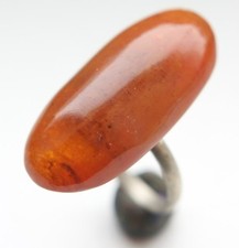 Vintage Amber Baltic Honey Yolk Finger Ring 4.8 gr          