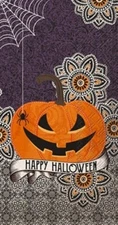 Boston International - Happy Halloween Pumpkin Guest Towels - BF940500