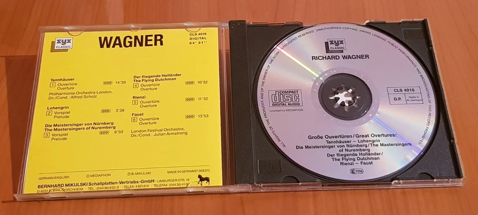 CD|Richard Wagner|Große Ouvertüren⚡BLITZVERSAND⚡ - Bild 2 von 4