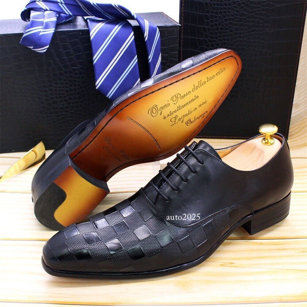 SAOLA Scarpe eleganti uomo moda business formali matrimonio festa sposo vera pelle Oxford