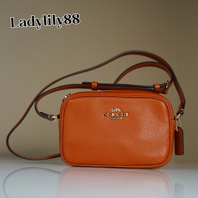 NWT Coach CQ875 Mini Jamie Camera Bag Pebble Leather Im