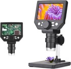 USB Microscope Mikroskop Digital Digitalmikroskop mit 8 LED-Leuchten 4.3-Zoll
