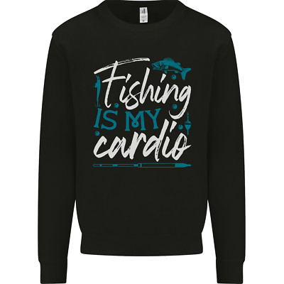 Fischen Is My Cardio Lustig Fischer 2 Herren Sweatshirt Pulli