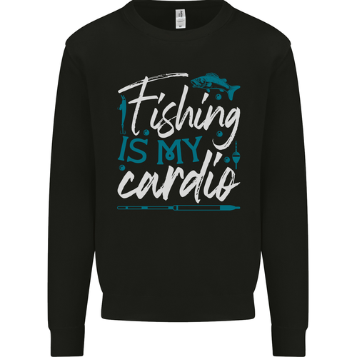 Sweat-shirt Vintage M&C Sport - Homme Taille L - Vert Chasseur Avec Broderie De Pêche