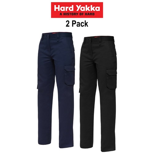 Womens Hard Yakka Work Pants 2 Pack Gen 
