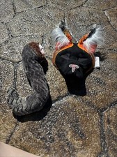 Therian Cross Fox Mask Made With Tail High Quality Tail  Mask  goodie bag