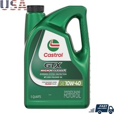 High Mileage Synthetic Blend Motor Oil 10W-40 Engine Protection 5 Quarts New