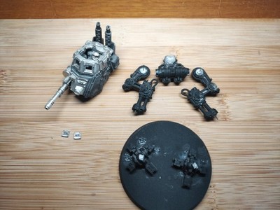 Imperial Guard Armoured Sentinel mit Teil grundiert Warhammer 40k Astra OOP Metall