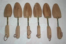 G.H. Bass Cedar Shoe Trees Lot Of 6 Men's Rochester Shoe Tree Co. LARGE