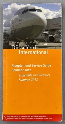 Düsseldorf Flughafen Fahrplan Sommer 2012 Airline Flughafen Flugplan DUS Deutschland