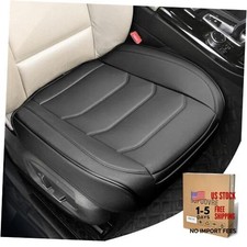PU Leather Car Seat Cover for Luxury  Comfort - 1 Piece - Black - Anti-Slip