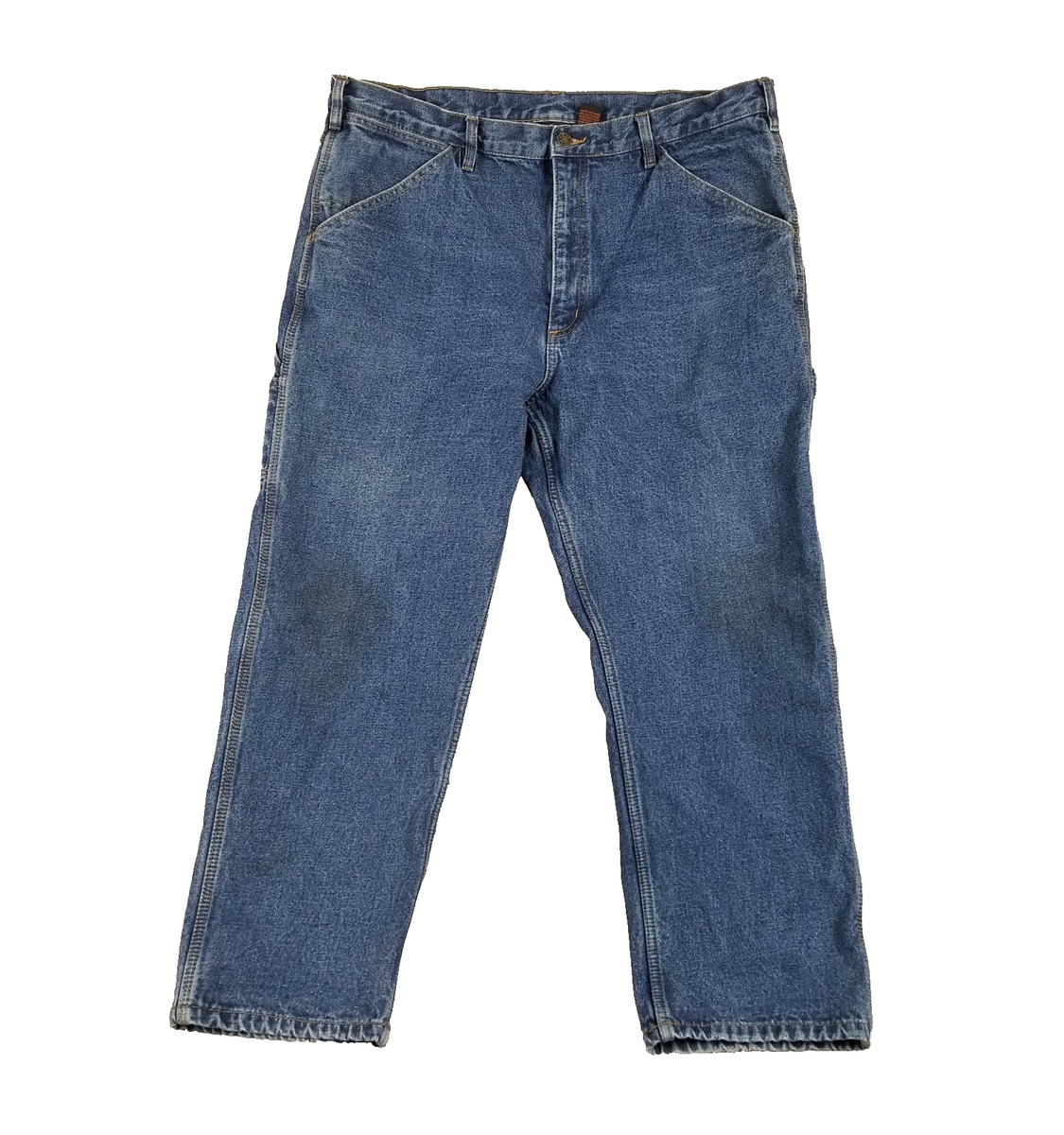 Guide Gear Flannel Lined Jeans Mens 40x29 Blue Carpenter Work