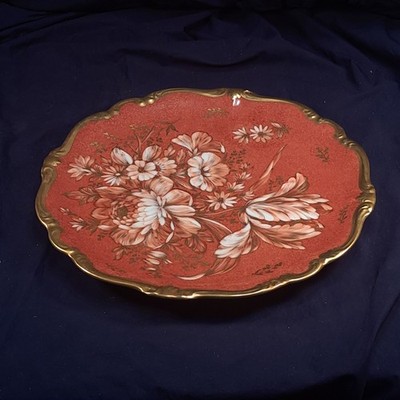 Rosenthal Zaubergarten Pompadour 13.25'' Gold Edge Plate Classic Rose Collection 
