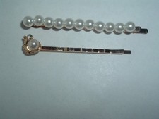 FAUX PEARL BOBBY PINS UP DO HAIR ACCESSORY