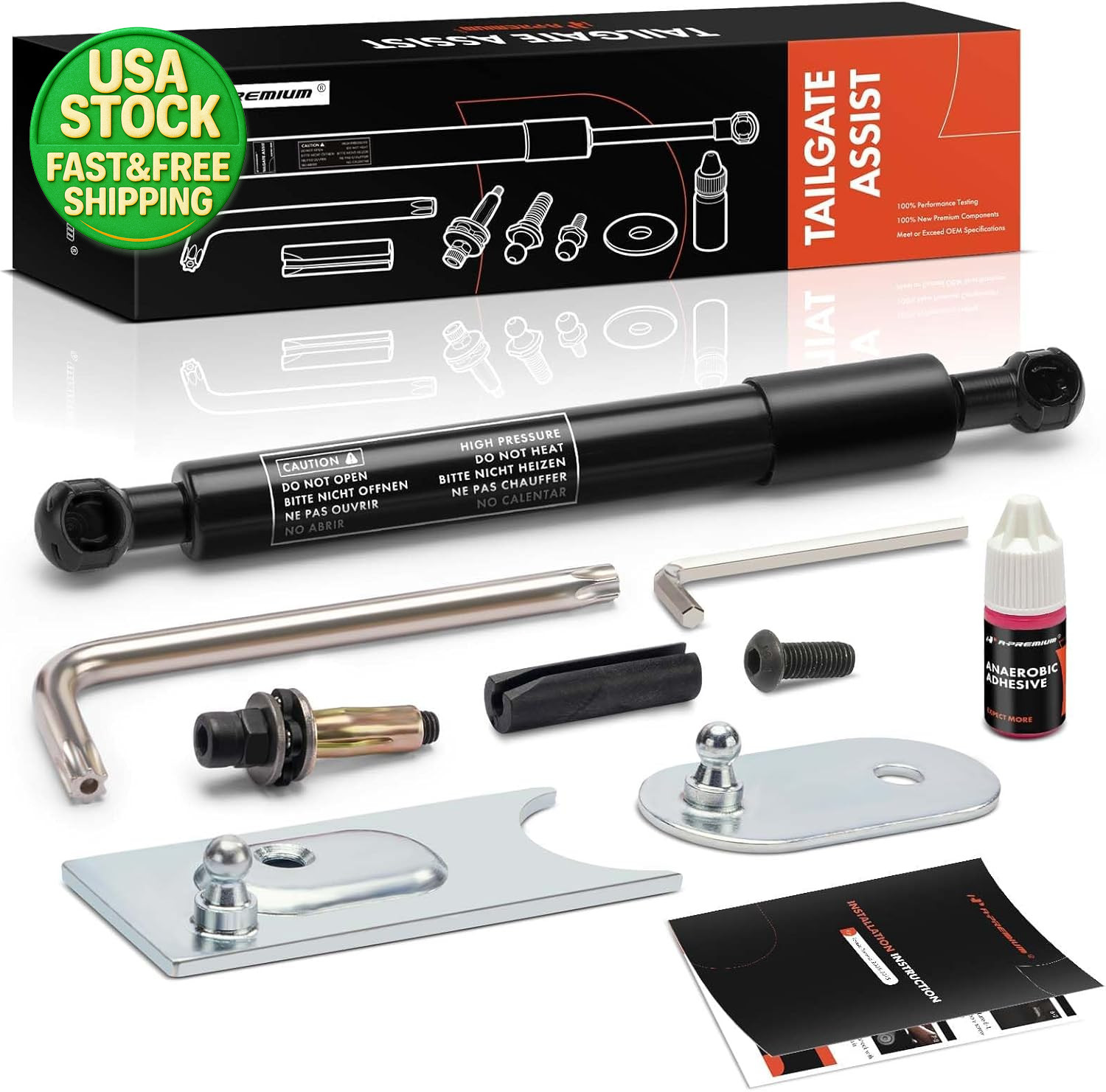 Tailgate Assist Shock Struts for Dodge Ram 1500 2500 3500 2009-2023 Lift