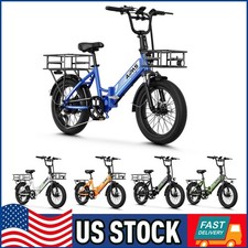 20" E-Bike 750W 48V Electric Bike Fat Tire Folding City Bicycle Commuter Ebike