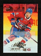 2024-25 Upper Deck Fleer Ultra Rookies Rainbow Foil Lane Hutson #204 Auto 0n96