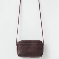 Baggu Leather Camera Bag Mini Bag in Oxblood