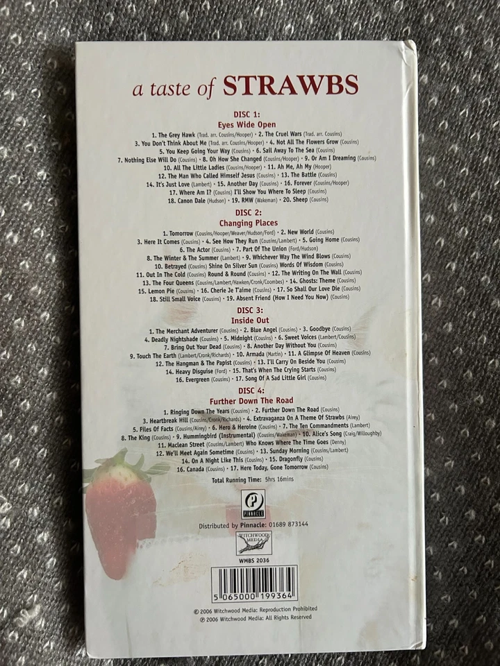 STRAWBS - A TASTE OF STRAWBS - 5CD BOX SET - PINNACLE UK 2006 - Image 4 of 4