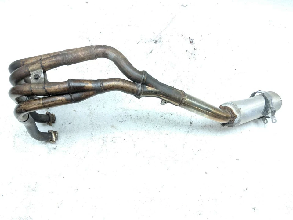 04 05 Suzuki GSXR 600 M4 Cabezales de escape Cabezal Tubos Silenciador Foto 2 de 4