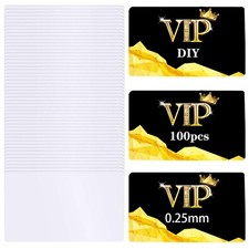 100PCS Sublimation Business Cards Blanks, Double Sided White Aluminum Name Ca...