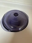 Vintage PYREX Amethyst Purple Glass 2 Qt/Lt Casserole Dish (024) w/ Lid (624-C)