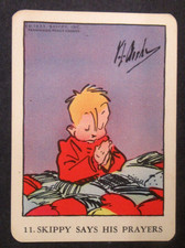 F272-12 1933 SKIPPY 11 Says His Prayers Wheaties Cereal premium card mc1