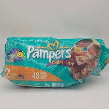 Vintage 2005 Pampers Baby Dry Sesame Street Size 2 -48 35  Jumbo Diapers P G