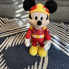 Disney's Mickey and the Roadster Racers Racing Animated 15" Plush No Car or Flag