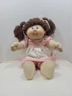 Cabbage Patch Kids Doll Coleco 1985  brown hair blue eyes Vintage Pink