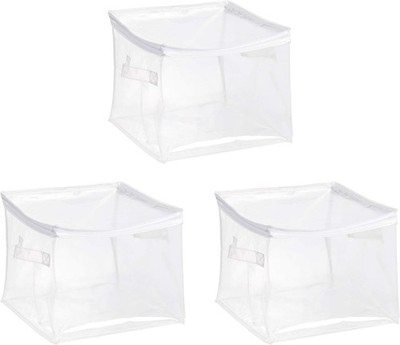 Clear Zippered Storage Bags for Closet Organization, Stackable Clothing and