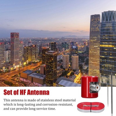 Edelstahl 14M30MHz 300W600W HF-Antenne für USDX QRP Funkkommunikation