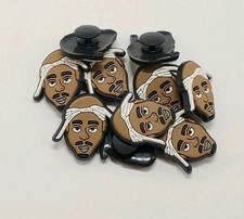Reseller Lot Of 10 BRAND NEW Rapper Tupac Shakur Charms For Crocs