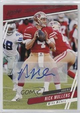 2020 Panini Prestige Xtra Points Signatures Nick Mullens #3 Auto 17c4