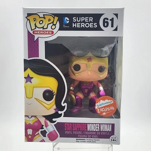 Star Sapphire Wonder Woman (Mettalic) #61 Funko Pop FugitiveToys Exc