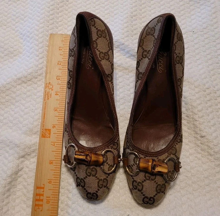 Gucci Monogram Shoes In Women's Heels for sale | eBay