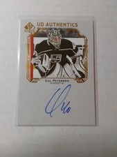 2021-22 SP Authentic - Ud Authentics Cal Petersen #UDA-CP (AU)