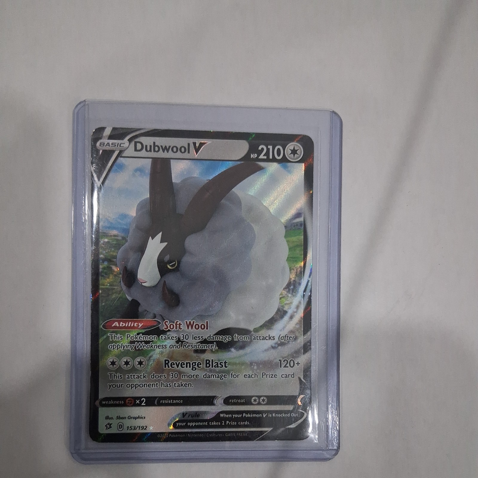 Dubwool V - 153/192 Rebel Clash Ultra Rare Pokemon - NM