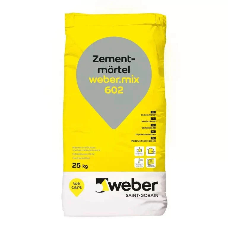 weber.mix 602 Zement-Mauermörtel 25 kg außen innen Wand Mauern Garten Mörtel