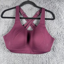 Lululemon Airsupport Sports Bra 36D Burgundy Purple Cross Back Adjustable Active