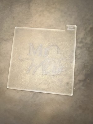 Mr & Mrs Debosser Stempel für Fondant und Backen Hochzeit DIY Cupcakes und Kekse