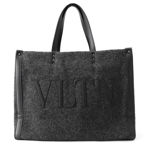Valentino Garavani Tote Bag VLTN Logo Medium Felt Leather 1Y2B0A35BZN VALENTINO