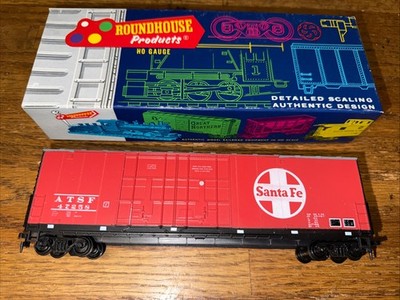 Roundhouse HO Scale Santa Fe 50  Hi-Cube Double Plugdoor Boxcar . LN