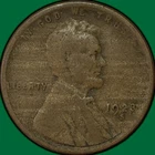 1923-S Lincoln Wheat Cent Fine F Coin #37010